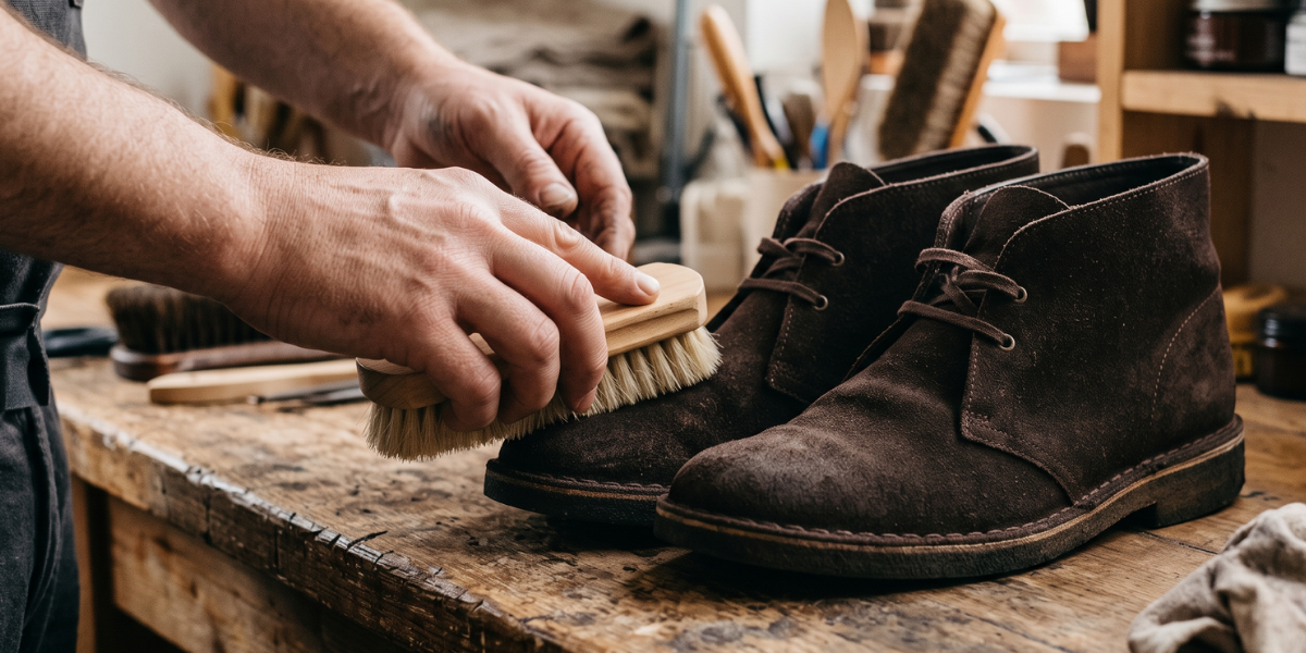 como cuidar de sapatos de camurça